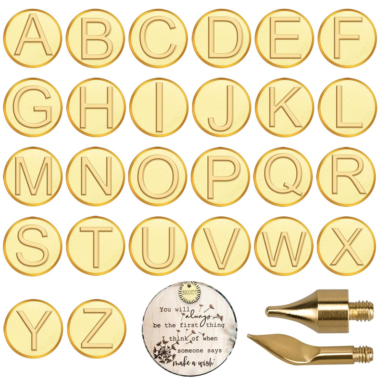 Wood Burning Alphabet Template for Embossing and Carving Crafts
